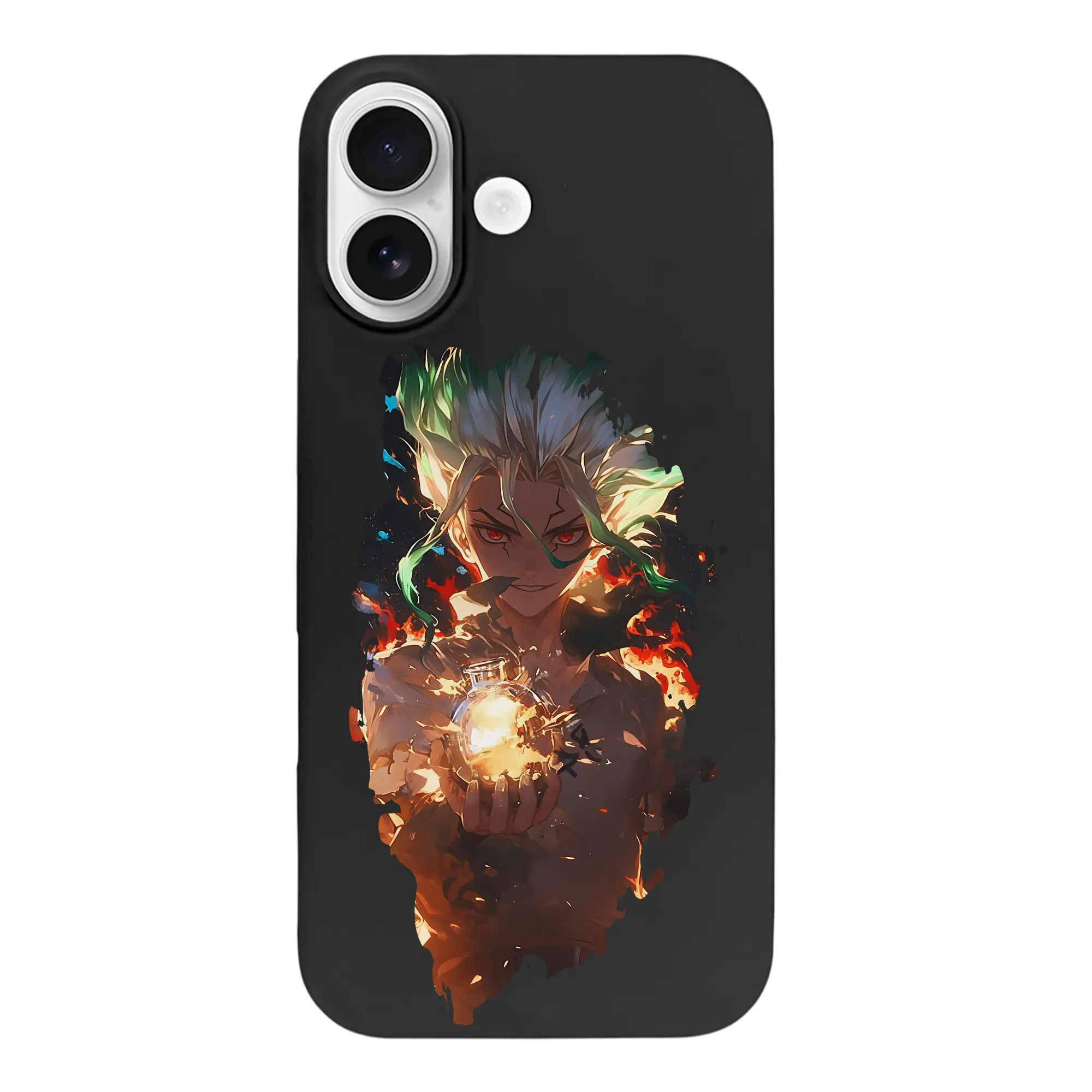 ドクターストーン グッズ,石神千空 - iPhone 17 シリーズ シリコンケース 薄型 耐衝撃 指紋防止 ソフトタッチカバー 精密フィット 傷防止 保護ケース iPhone 17/17 Air/17 Pro/17 Pro Max 対応